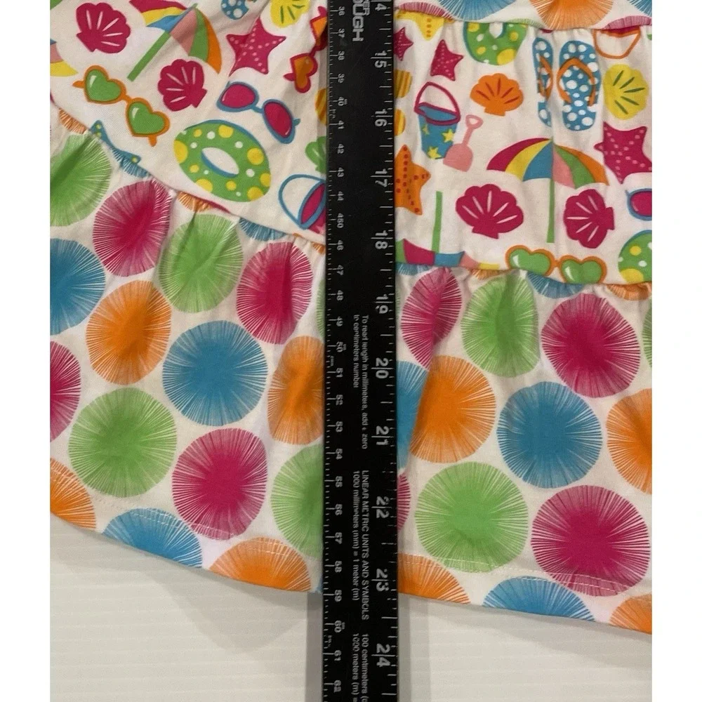 Beach Dress Girls Nannette Kids Size 6 Vacation Bright Colors Beachy‎ Flip Flops